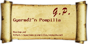 Gyermán Pompilla névjegykártya